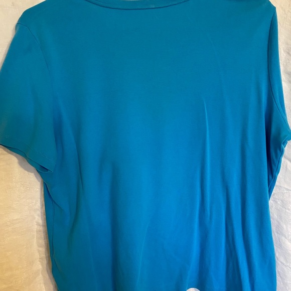 Bright blue short sleeve Talbots top size XL for women - Picture 2 of 3